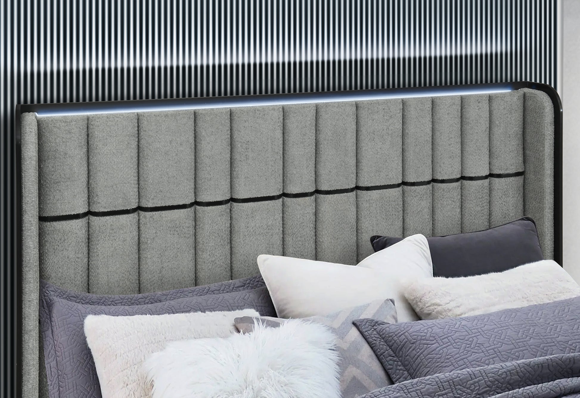 Isabella Grey LED Bedroom Collection