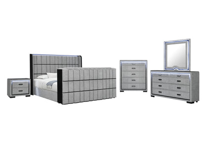 Isabella Grey LED Bedroom Collection