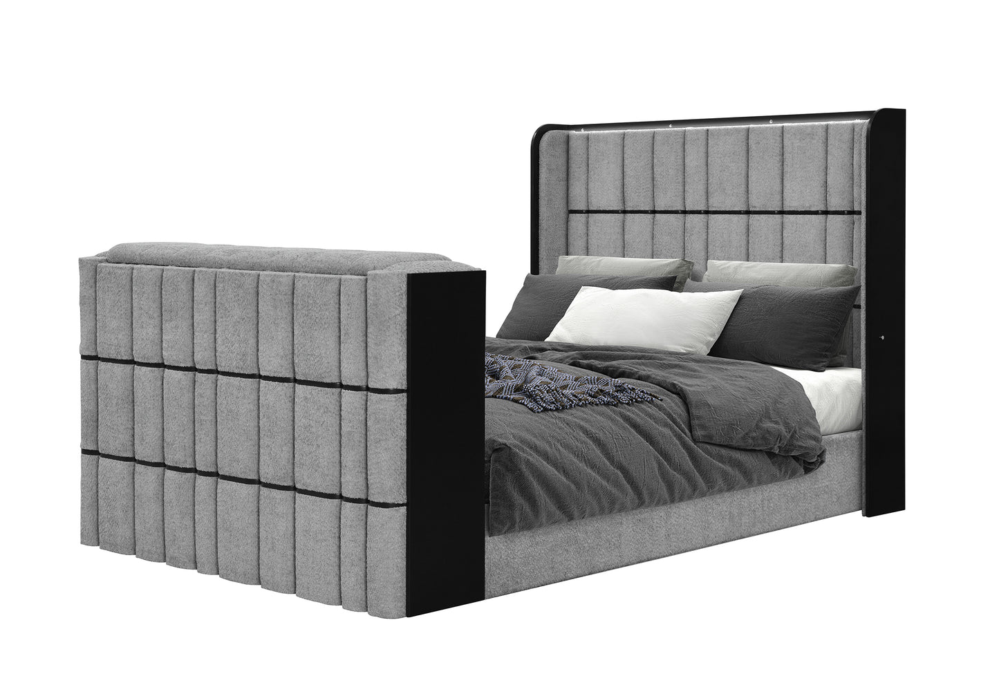 Isabella Grey LED Bedroom Collection