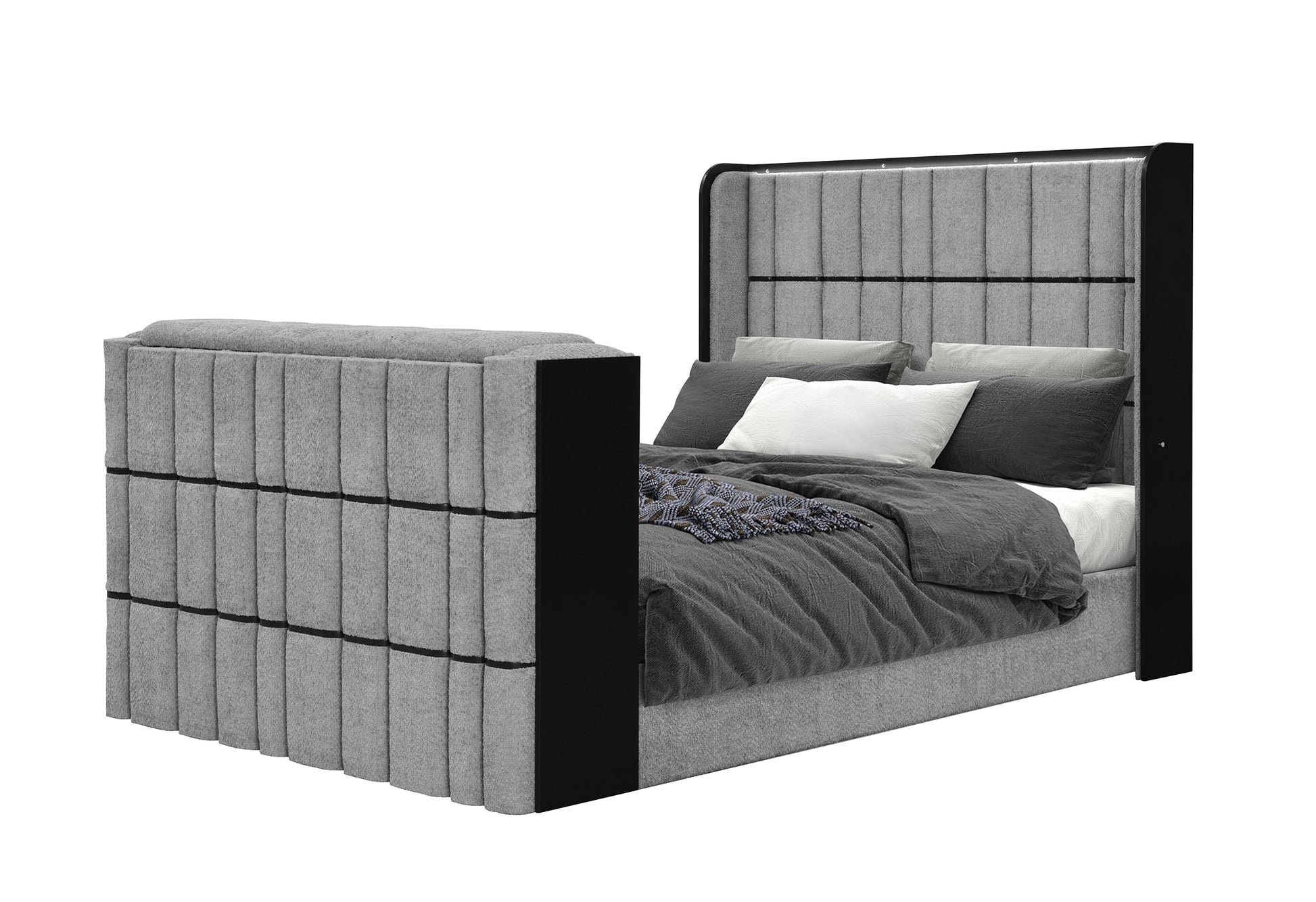 Isabella Grey LED Bedroom Collection