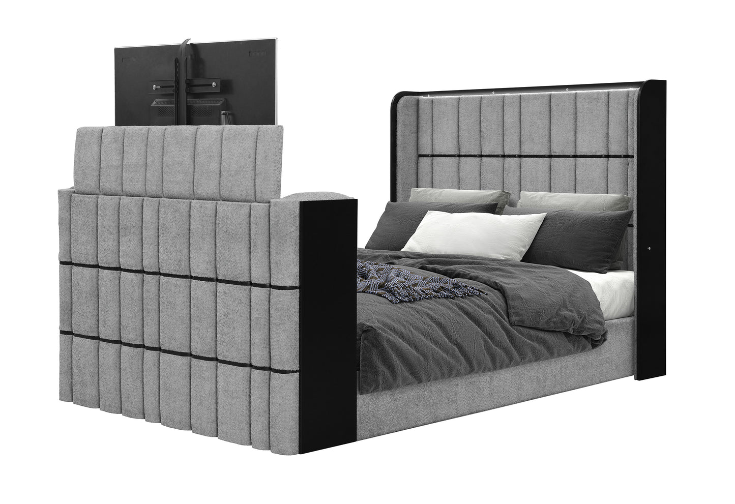 Isabella Grey LED Bedroom Collection