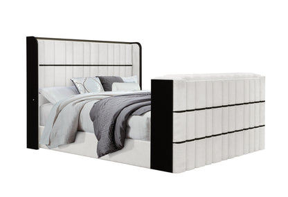 Isabella White & Black LED Bedroom Collection