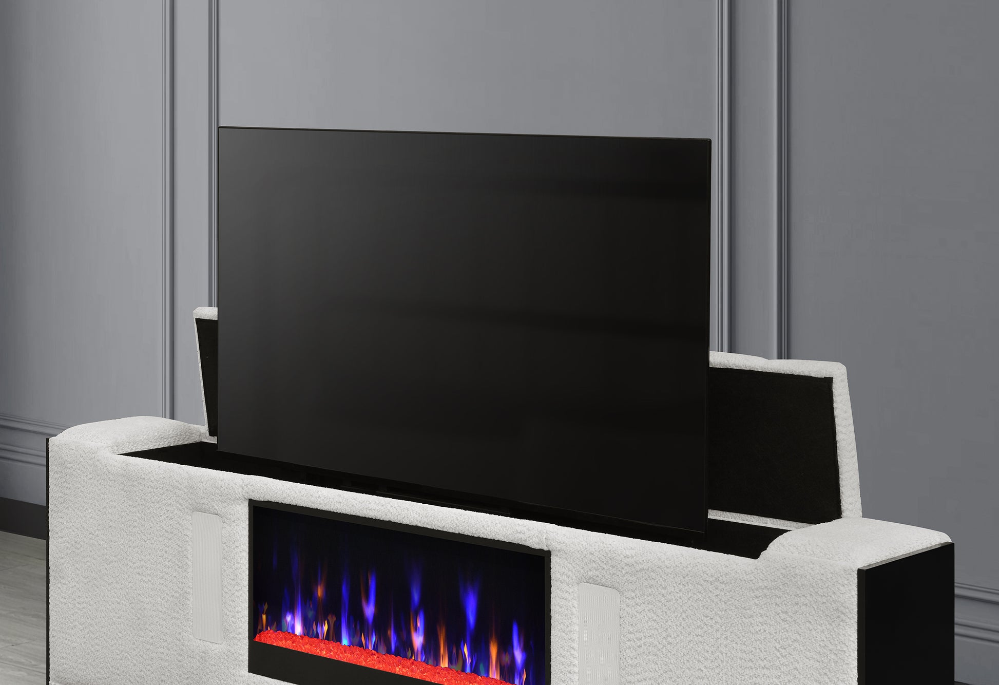 Isabella White & Black LED Bedroom Collection