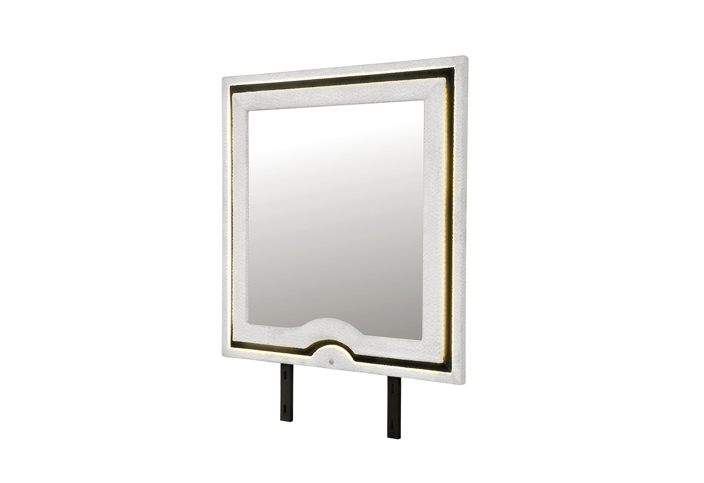 Isabella White & Black LED Bedroom Collection