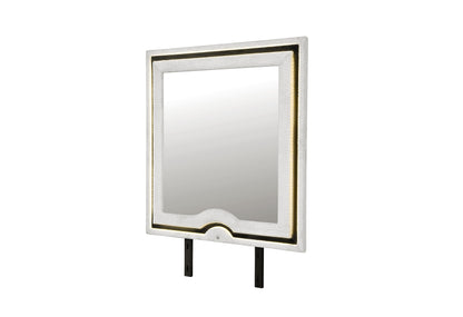 Isabella White & Black LED Bedroom Collection
