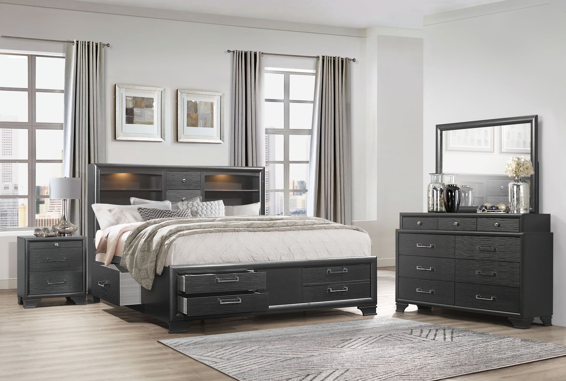 Jordyn Grey Bedroom Collection