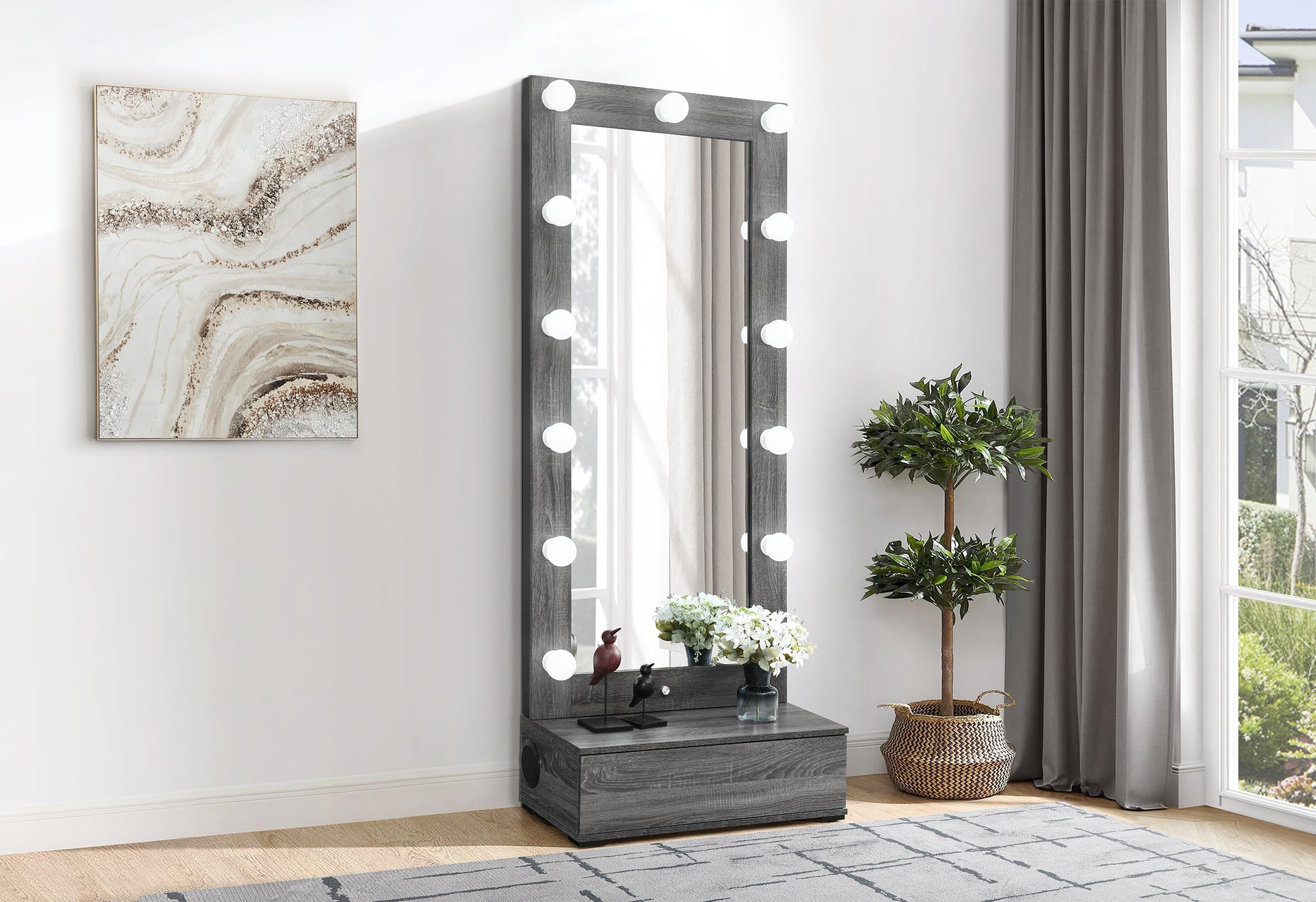 Lexi Grey Vanity & Mirror Collection