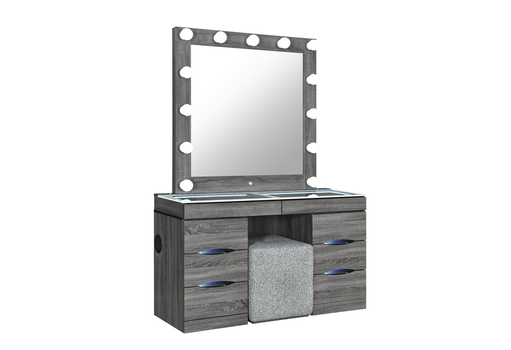 Lexi Grey Vanity & Mirror Collection