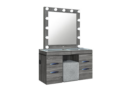 Lexi Grey Vanity & Mirror Collection