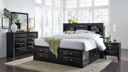 Linda Black Bedroom Collection