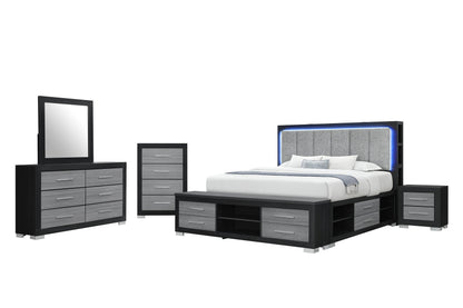 Madison Black & Grey Bedroom Collection