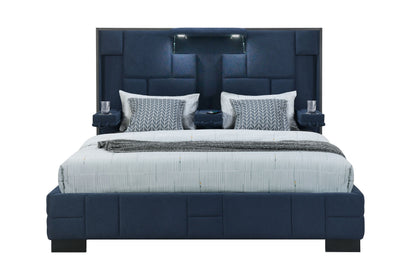 Oscar Modern Bed with LED, Charger & Speakers