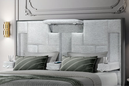 Oscar Modern Bed with LED, Charger & Speakers