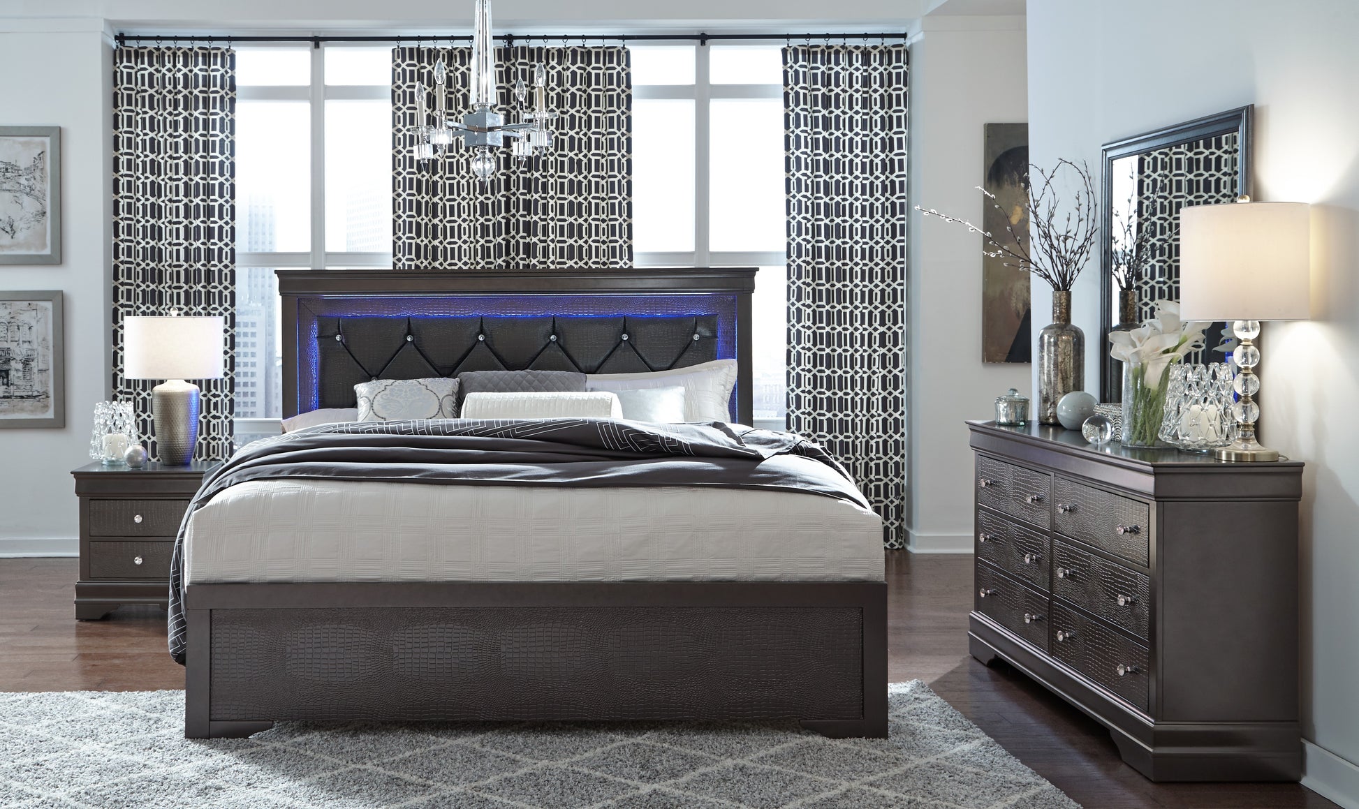 Pompei LED Bedroom Collection