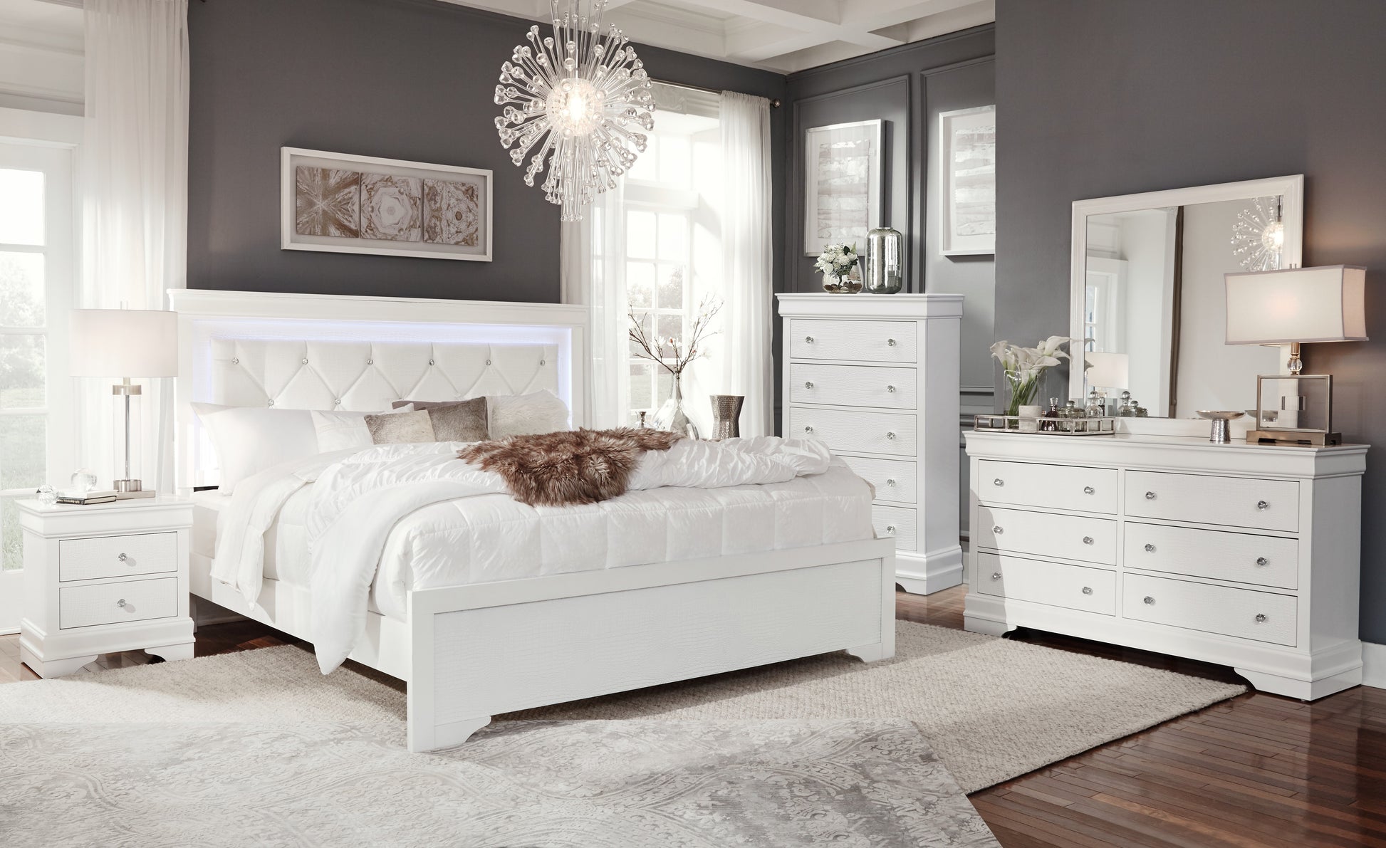 Pompei LED Bedroom Collection
