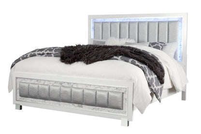 Santorini White LED Bedroom Collection