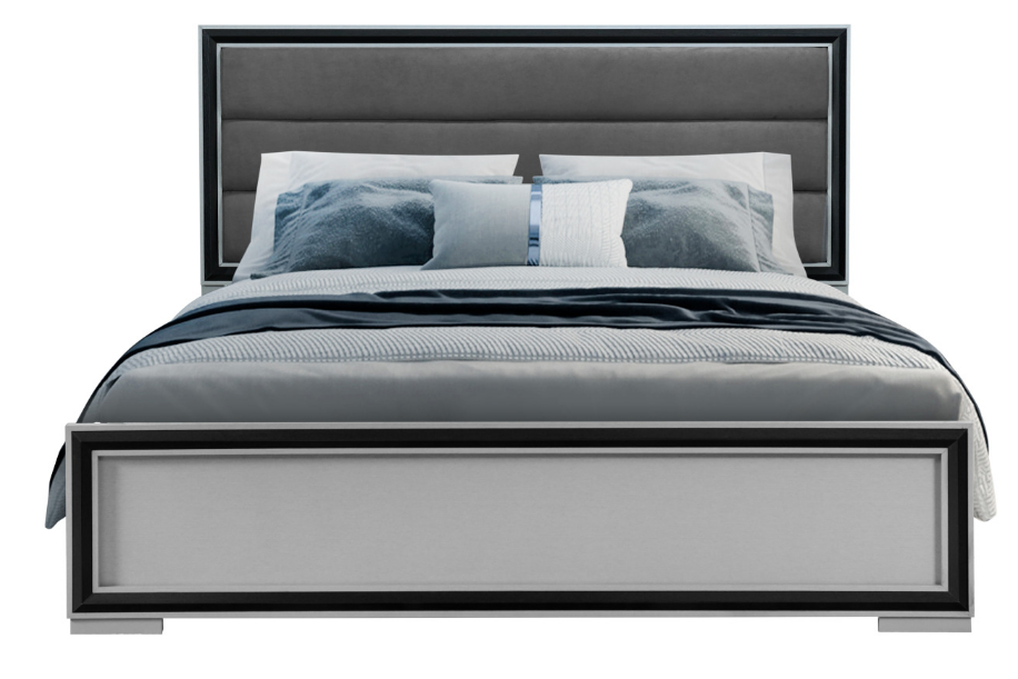 Amelia Grey & Black Bedroom Collection
