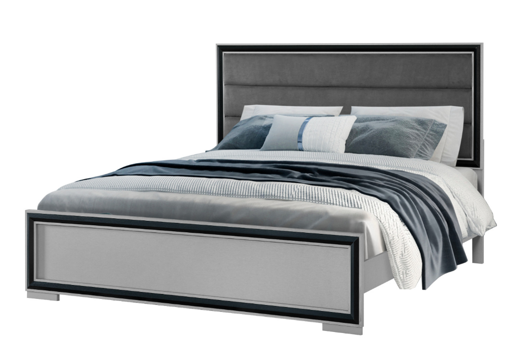 Amelia Grey & Black Bedroom Collection