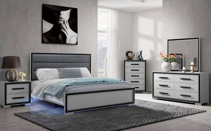 Amelia Grey & Black Bedroom Collection
