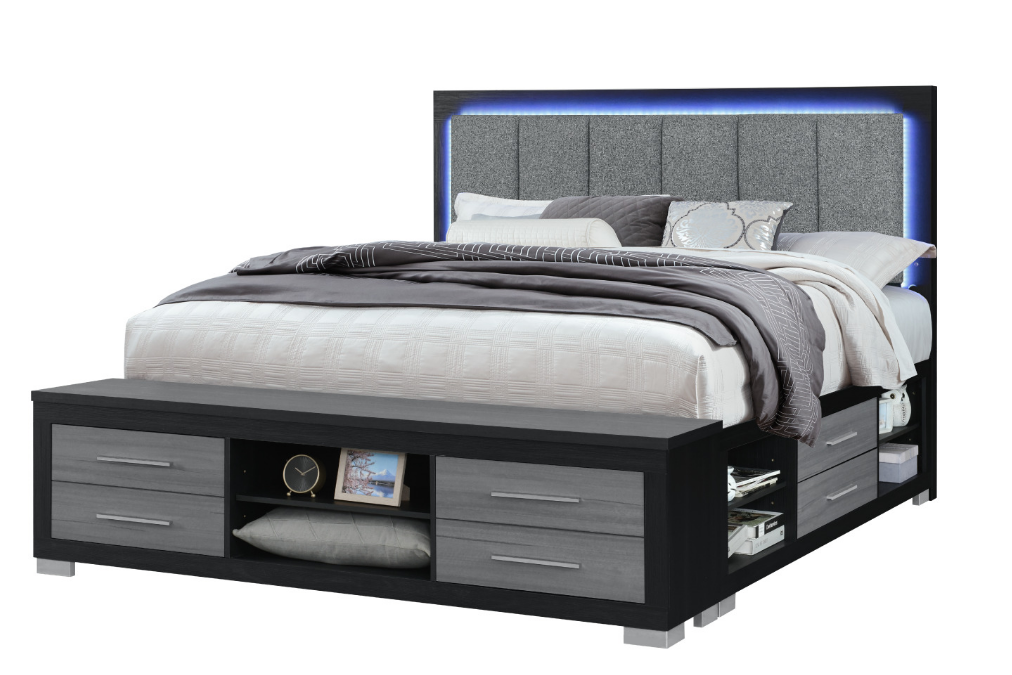 Emma Black & Grey Bedroom Collection