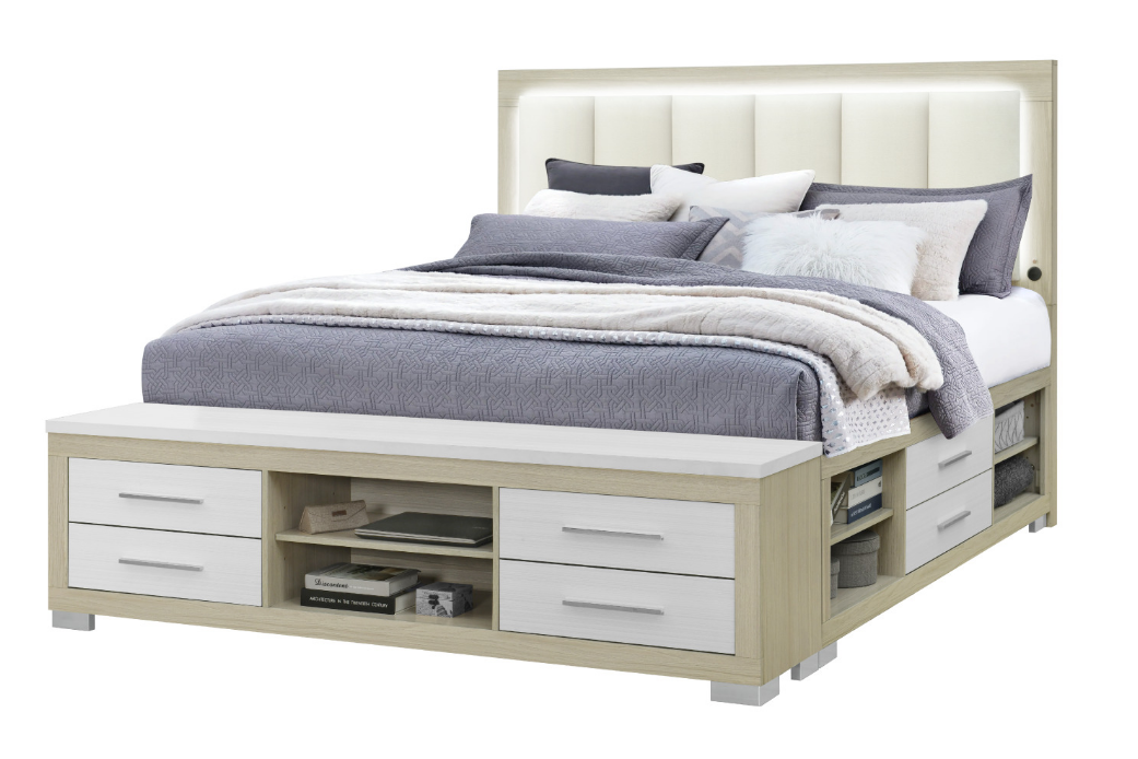 Emma Natural & White Bedroom Collection