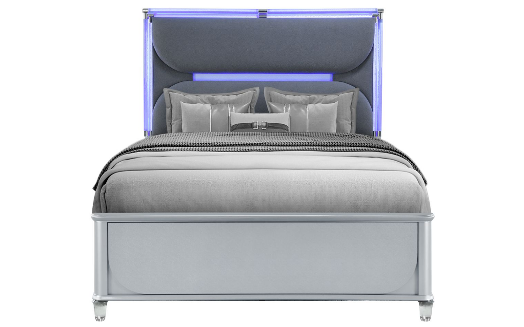 Lando Silver LED Bedroom Collection