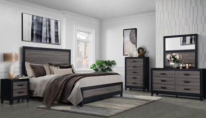 Lisbon Grey & Black Bedroom Collection