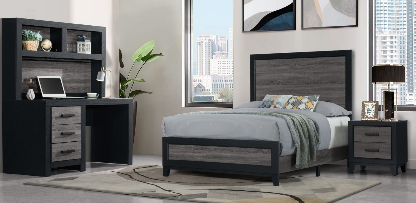 Lisbon Grey & Black Bedroom Collection