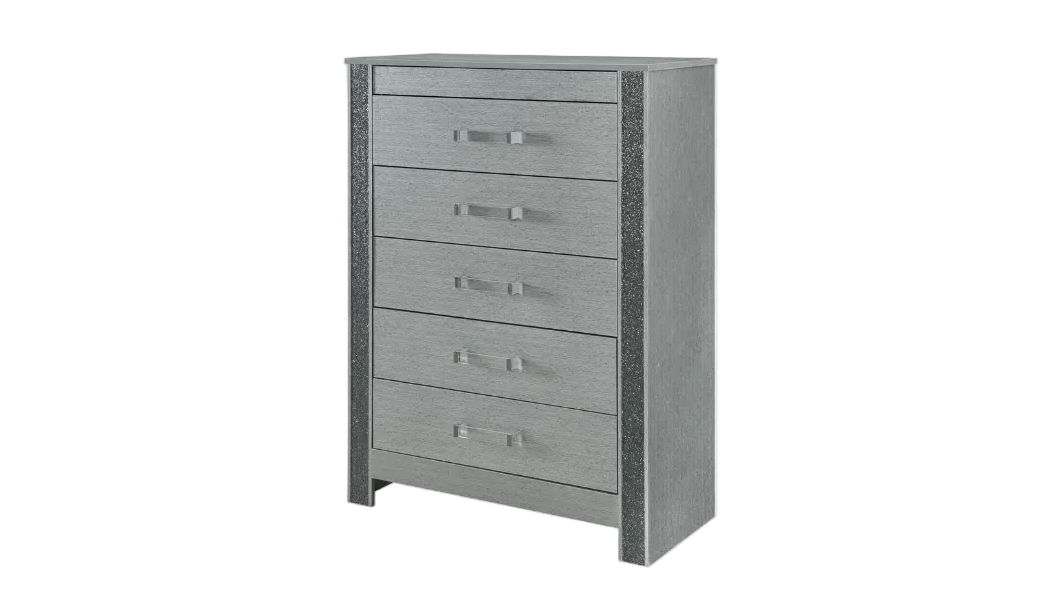 Logan Silver LED Bedroom Collection