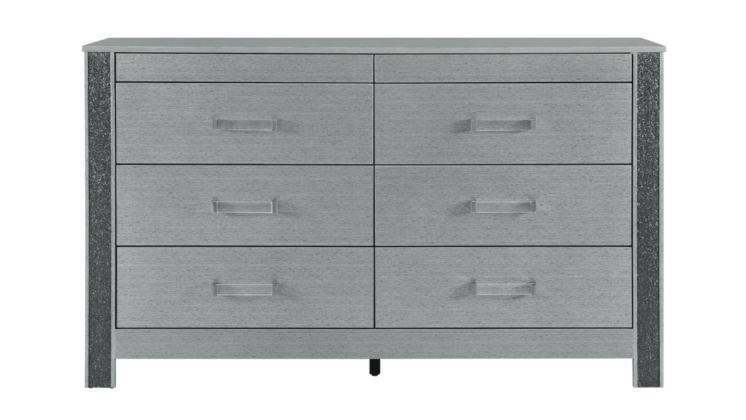 Logan Silver LED Bedroom Collection