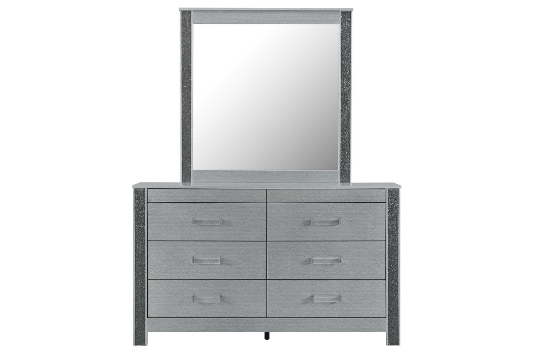 Logan Silver LED Bedroom Collection