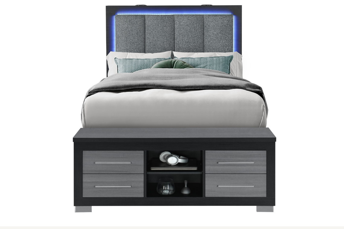 Madison Black & Grey Bedroom Collection