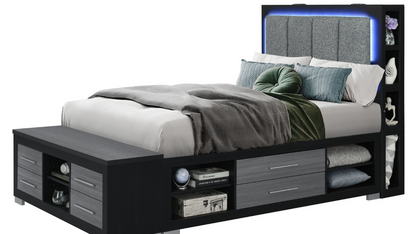 Madison Black & Grey Bedroom Collection