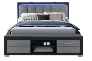 Madison Black & Grey Bedroom Collection