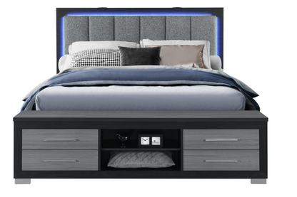 Madison Black & Grey Bedroom Collection