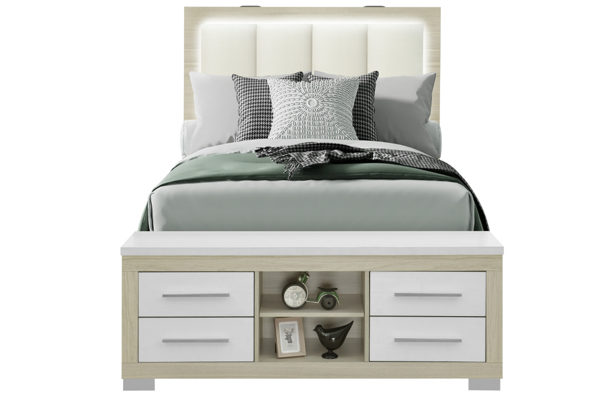 Madison Natural & White Bedroom Collection