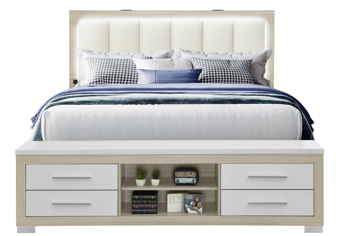 Madison Natural & White Bedroom Collection