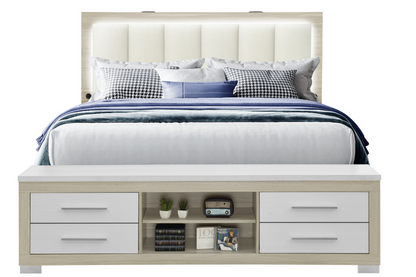 Madison Natural & White Bedroom Collection