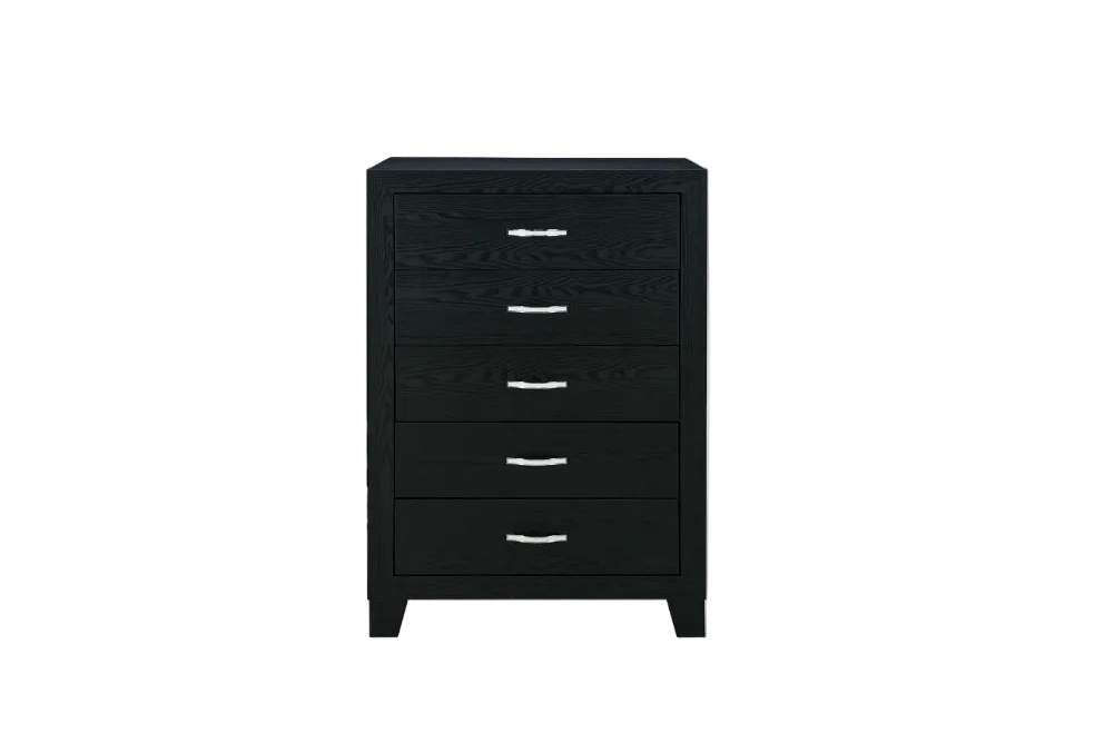 Reid Black LED Bedroom Collection