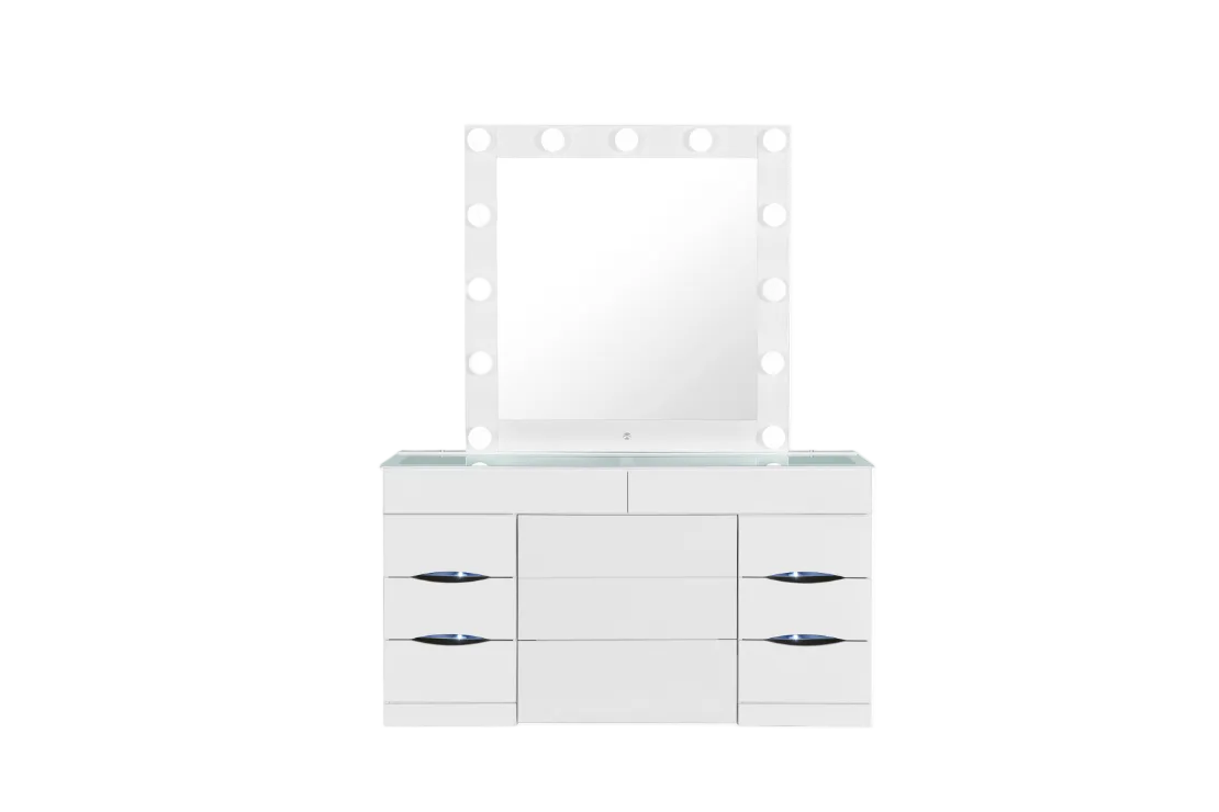 Ella White Vanity & Mirror Collection