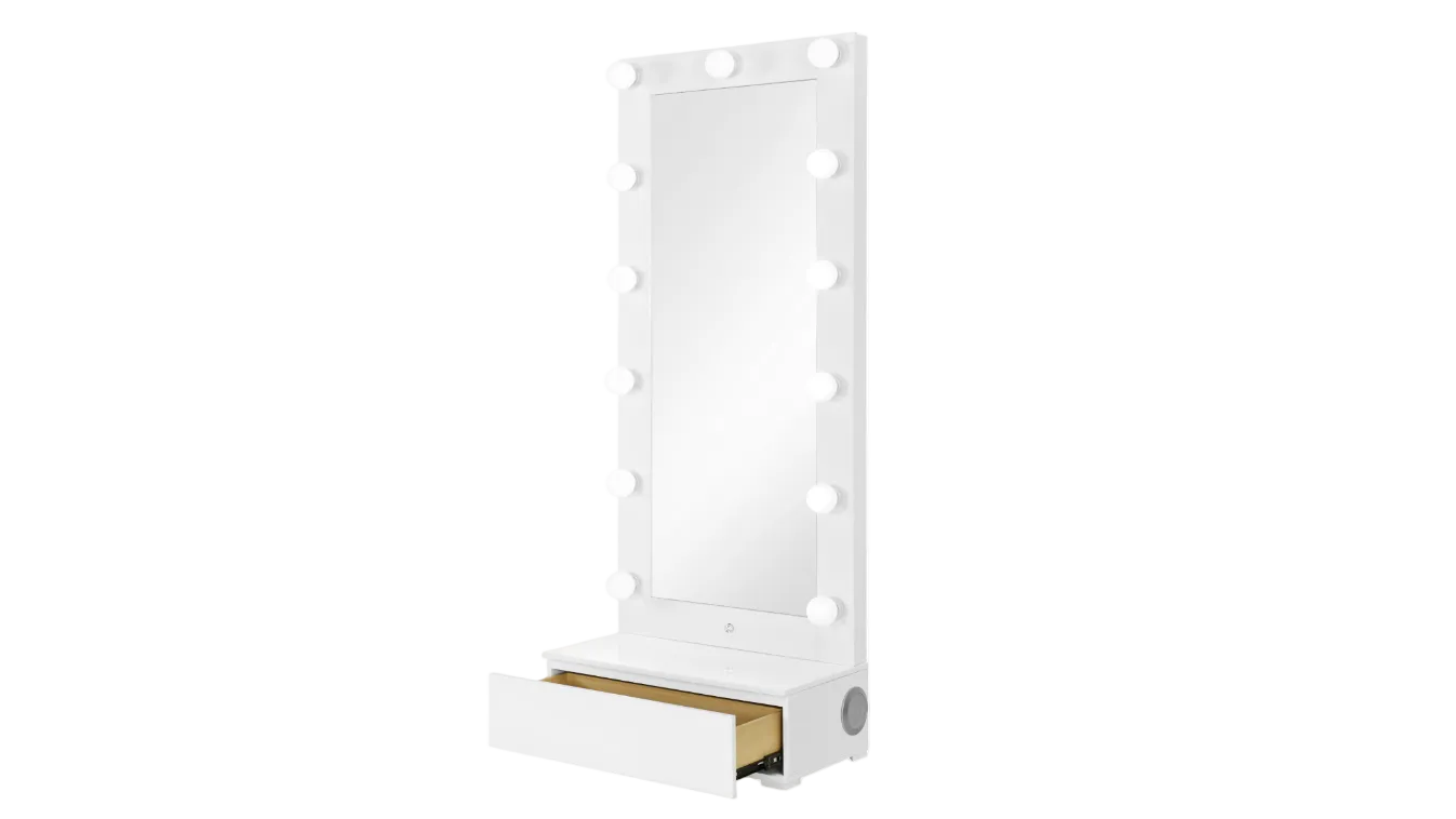 Ella White Vanity & Mirror Collection