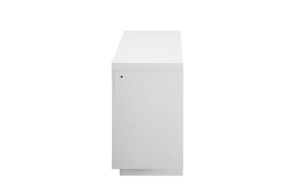 Aileen & Aveena White LED Entertainment Units