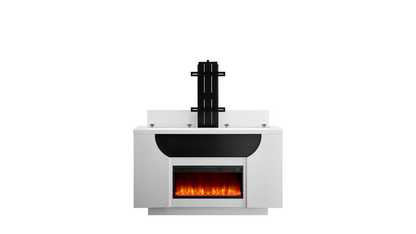 Aileen & Aveena White LED Entertainment Units