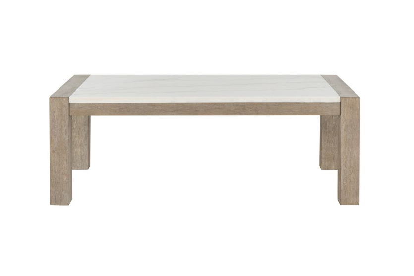 White & Grey Real Marble Coffee & End Tables