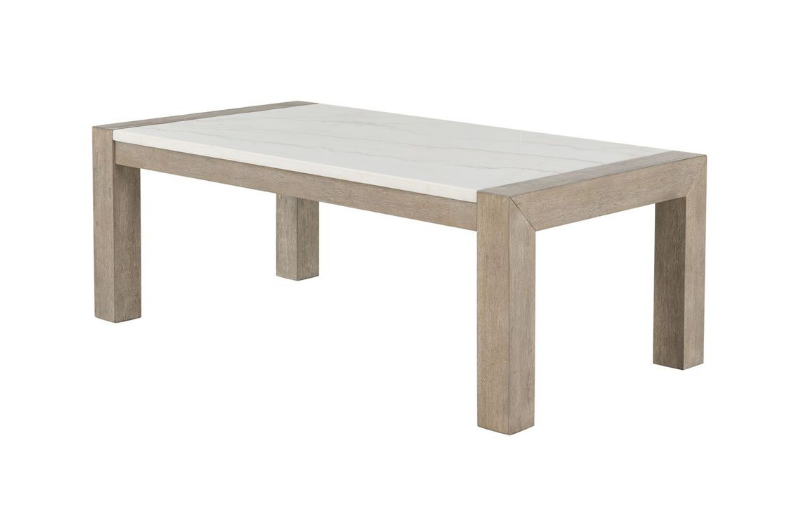 White & Grey Real Marble Coffee & End Tables