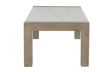 White & Grey Real Marble Coffee & End Tables