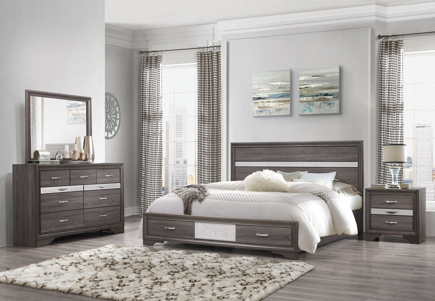 Seville Grey Bedroom Collection
