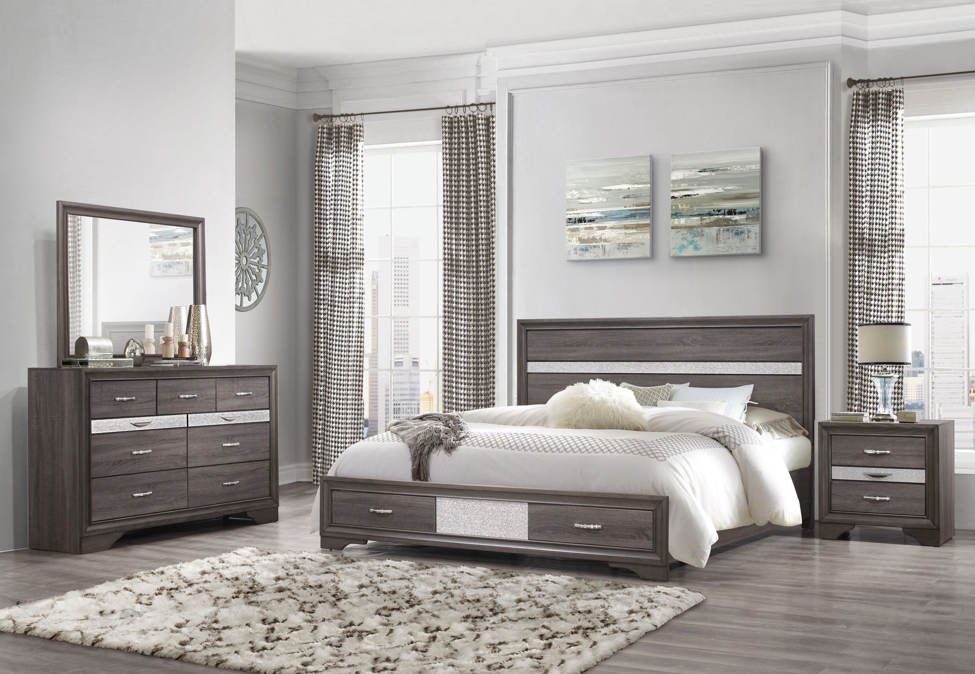 Seville Grey Bedroom Collection