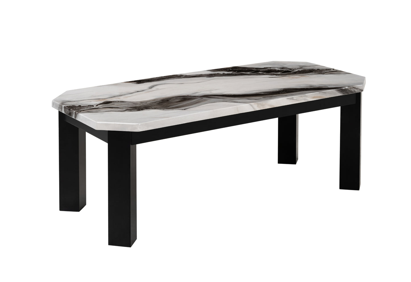 Modern Panda Finish Coffee & End Tables