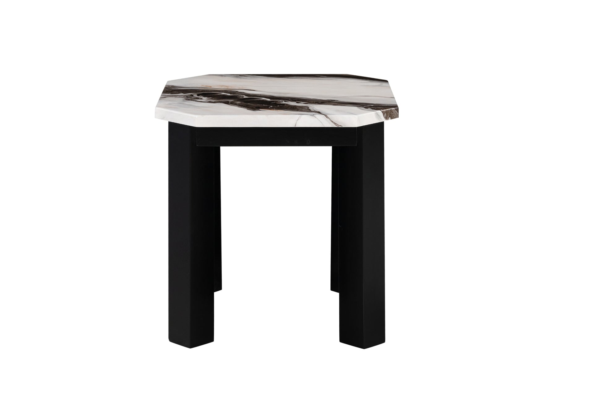 Modern Panda Finish Coffee & End Tables